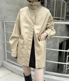 mystic フェイクレザージャケット ベージュ mystic（ミスティック）の「【サイズ展開あり】フェイクレザー