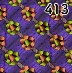 【残り2ヤード】パーニュ　アフリカンプリント　413