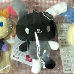 ウサハナ アベイル マスコット キーホルダー ぬいぐるみ avail 白黒