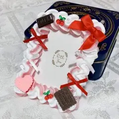 ホイップデコ 硬質ケース トレカケース 推し活 B8 赤×白