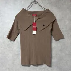 新品 POLO BCSコラボ アシメカラーネック リブ ニット プルオーバーのサムネイル