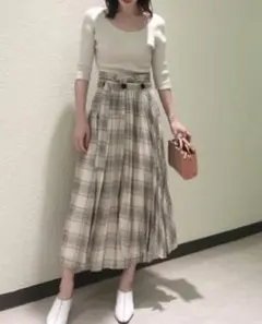 SNIDEL プリーツレイヤードスカート