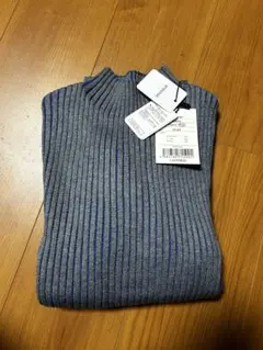 配色リブニット