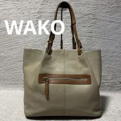 GINZA WAKO ✨未使用品✨ キャンバス レザー トートバッグ A4可 - メルカリ