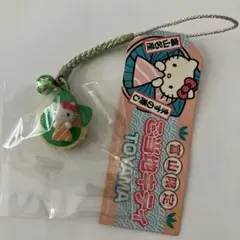 (111)ご当地キティ　根付けストラップ　富山限定　ますの寿し