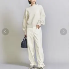 beauty&youth ボリュームスリーブ ショート ニット プルオーバー