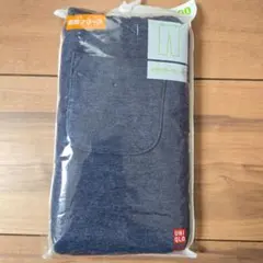 【未使用品】ユニクロフリースレギンス レギュラーフィット10分丈ブルー100cm