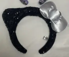 【usj】 スパンコール キティ カチューシャ パープル