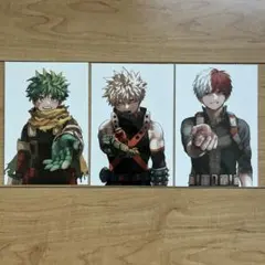 ヒロアカ 特典 ポストカード デク・爆豪・轟 3枚セット