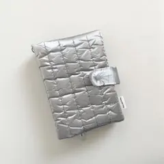 早い者勝ち　韓国　バインダー　カバー　貯金　リフィル　A6 シルバー