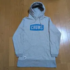 【CHUMS 】スウェット　パーカー　ワンピース　グレー　サイズM