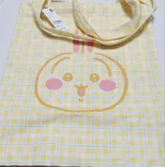 ちいかわ チェック シリーズ トート バッグ うさぎ　チャームなし