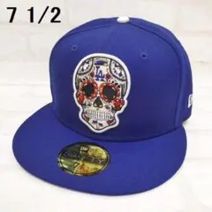 ニューエラ ドジャース シュガースカル 59FIFTY キャップ 7 1/2 青