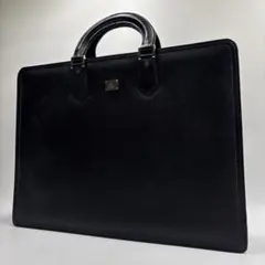 美品✨LANVIN COLLECTION ビジネスバッグ レザー シボ革 黒のサムネイル