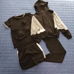 スポーツウエア　レディース　5点セット　Mサイズ相当　黒×グレー