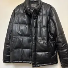 Langoo Leathers レザーダウンジャケット ブラック