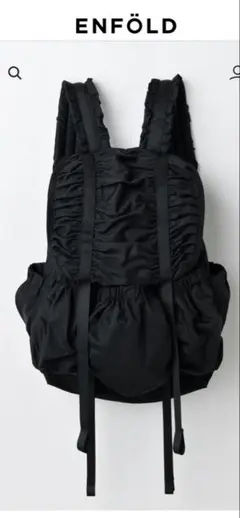 エンフォルド　ブラックフリルナイロンリュック 2025年最新】ENFOLD リュック・バックパックの人気アイテム