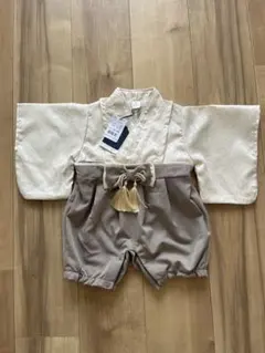 バースデイ cottoli ベビー袴 ブロード袴 ロンパース 80