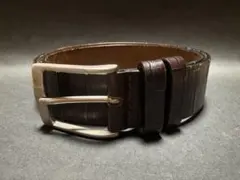 BARNEYS NEW YORK スエードベルト 茶 90 本革 新品 タグ付 BARNEYS NEWYORK（バーニーズニューヨーク）ベルト 茶 サイズ:- メンズ