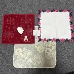 【未使用タグ付き】ハンカチ3枚セット