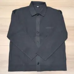 【新品】UNIQLO メンズ ミラノリブシャツカーディガン XL オリーブのサムネイル
