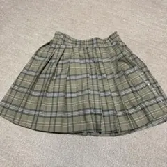 mezzo piano チェック柄プリーツスカート M 150センチ