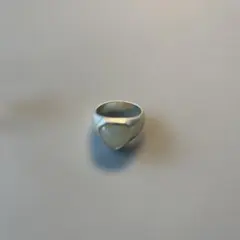 大特価！早い者勝ち！ ハートストーン リング シルバーカラー　15号