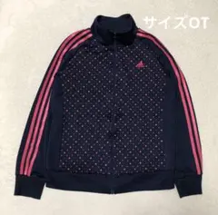 【アディダス】美品 トラックジャケット ネイビー 水玉 ドット L レディース adidas トラックジャケット ジャージ ドット柄 Lサイズ｜Yahoo!フリマ