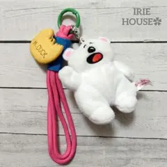 じゃらじゃらキーホルダー　たべっ子どうぶつ　しろくま　バッグチャーム