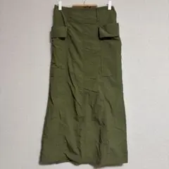 カーゴロングスカート オリーブ カーキ しまむら Reajeのサムネイル
