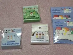 キャンドゥ Snow Man 雪だるま マスキングテープ フレークシール　セット