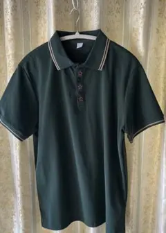 ダークグリーン ポロシャツ 半袖
