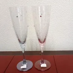 SWAROVSKI スワロスキー　シャンパン　グラス　ペア　未使用品