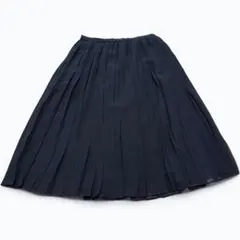 新品✨ユニクロ 黒のプリーツフレアスカート カジュアル Mサイズ 万能アイテム