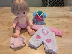 髪色が変わるメルちゃん＋ロンパース