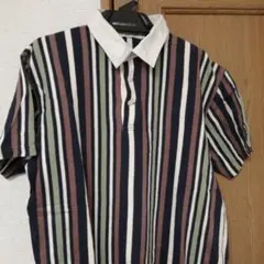 vintageラガー風半袖シャツ　大きめMsizeのサムネイル