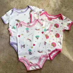 [値下げ]ベビーボディスーツセット（3枚）