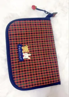 familiar 母子手帳ケース チェック柄