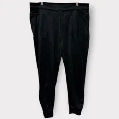 ブラックジョガーパンツ【XL】シンプル カジュアル ウエスト紐付き