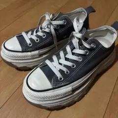 Converse React グレー スニーカー厚底 23.5cm