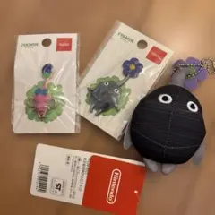 岩ピクミン マスコット＆ピンバッジ 岩 羽　ニンテンドー限定　新品タグ付き未開封