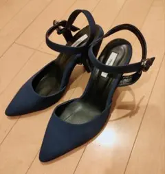 moussy☆パンプス　アンクルストラップ　マウジーL　ポインテッドトゥ　ブルーのサムネイル