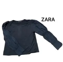 ZARA パフスリーブ L ブラック