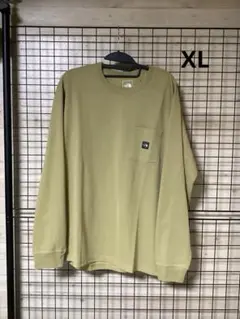 THE NORTH FACE ロングTシャツ カーキ XLサイズ