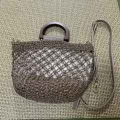 ナノユニバース　かごバッグ　2way　トートバッグ　ショルダーバッグのサムネイル