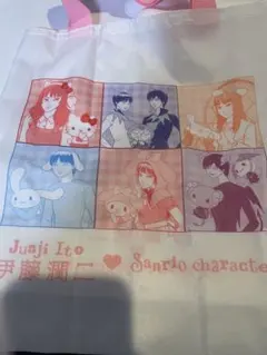 伊藤潤二　サンリオキャラクターズ　富江　トートバッグ　ガチャガチャ まねっこ小窓