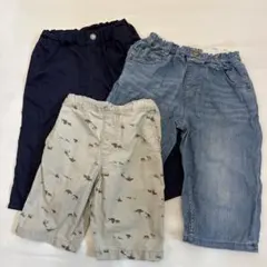 キッズ服 ハーフパンツ 3点セット　まとめ売り