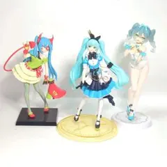 【訳ありジャンク品】初音ミク　フィギュア　開封済3体セット