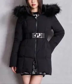 【タグ付き未使用3/15迄特別価格】GYDA GDベルト付きロングダウンコート