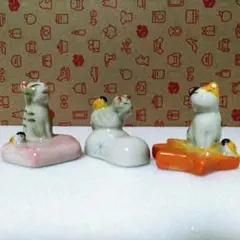 猫☆四季の箸置き3種類(=゜ω゜=)